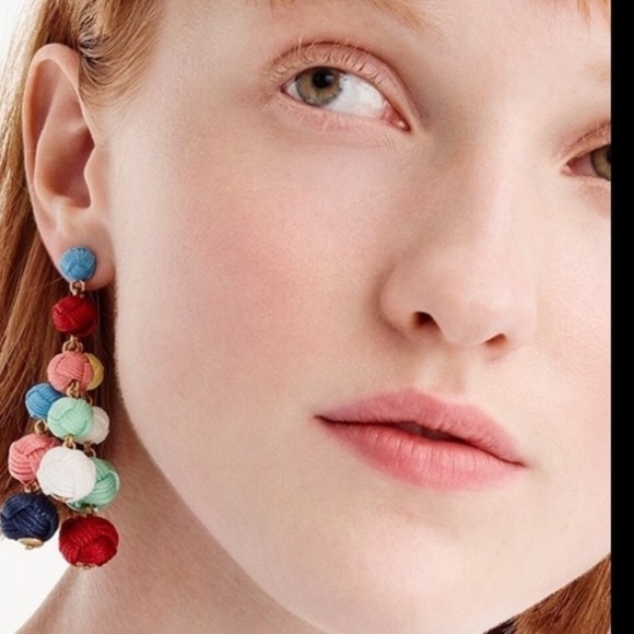 NWT J. Crew knot chandelier earrings - Picture 6 of 6